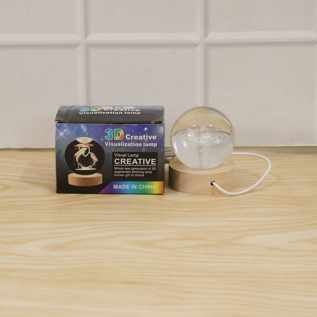 Astronomy night light creating a calming ambiance in a living space.